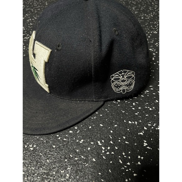 Original Farmers Market Hawaii Hat Acrylic SnapBack Pot Leaf Floral Lining - Picture 2 of 8